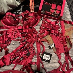 Honey Birdette Stephanie Cherry Set
